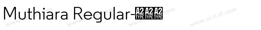 Muthiara Regular字体转换